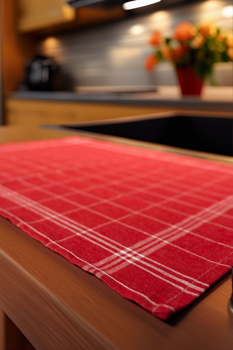 Hermia Juego de Toallas de Cocina Juno - Rojo y Blanco (10 piezas) Hermia Juego de Toallas de Cocina Juno - Rojo y Blanco (10 piezas)